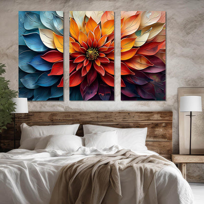 Vibrant Floral Art Canvas Painting For Home Décor And Living Room