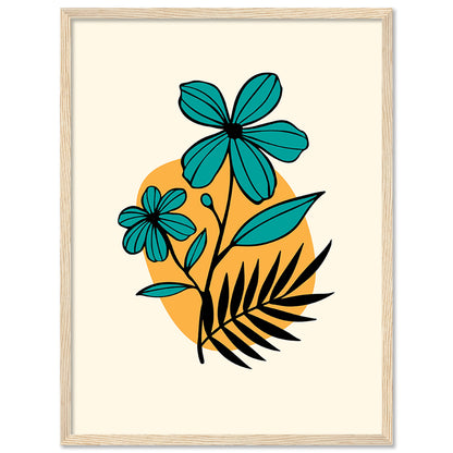 Nature-Inspired Wall Art Posters - Elegant Framed Decor for Home and Office