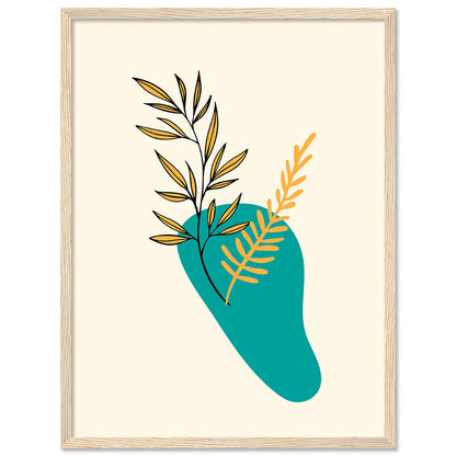 Nature-Inspired Wall Art Posters - Elegant Framed Decor for Home and Office