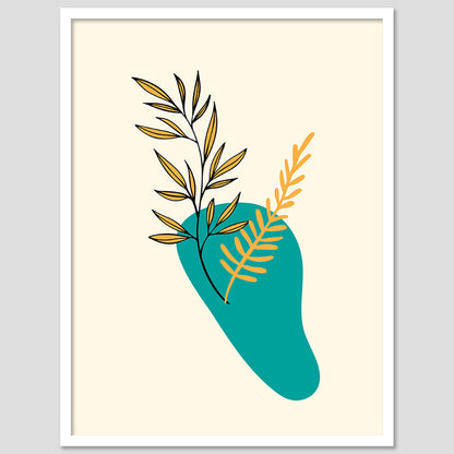 Nature-Inspired Wall Art Posters - Elegant Framed Decor for Home and Office