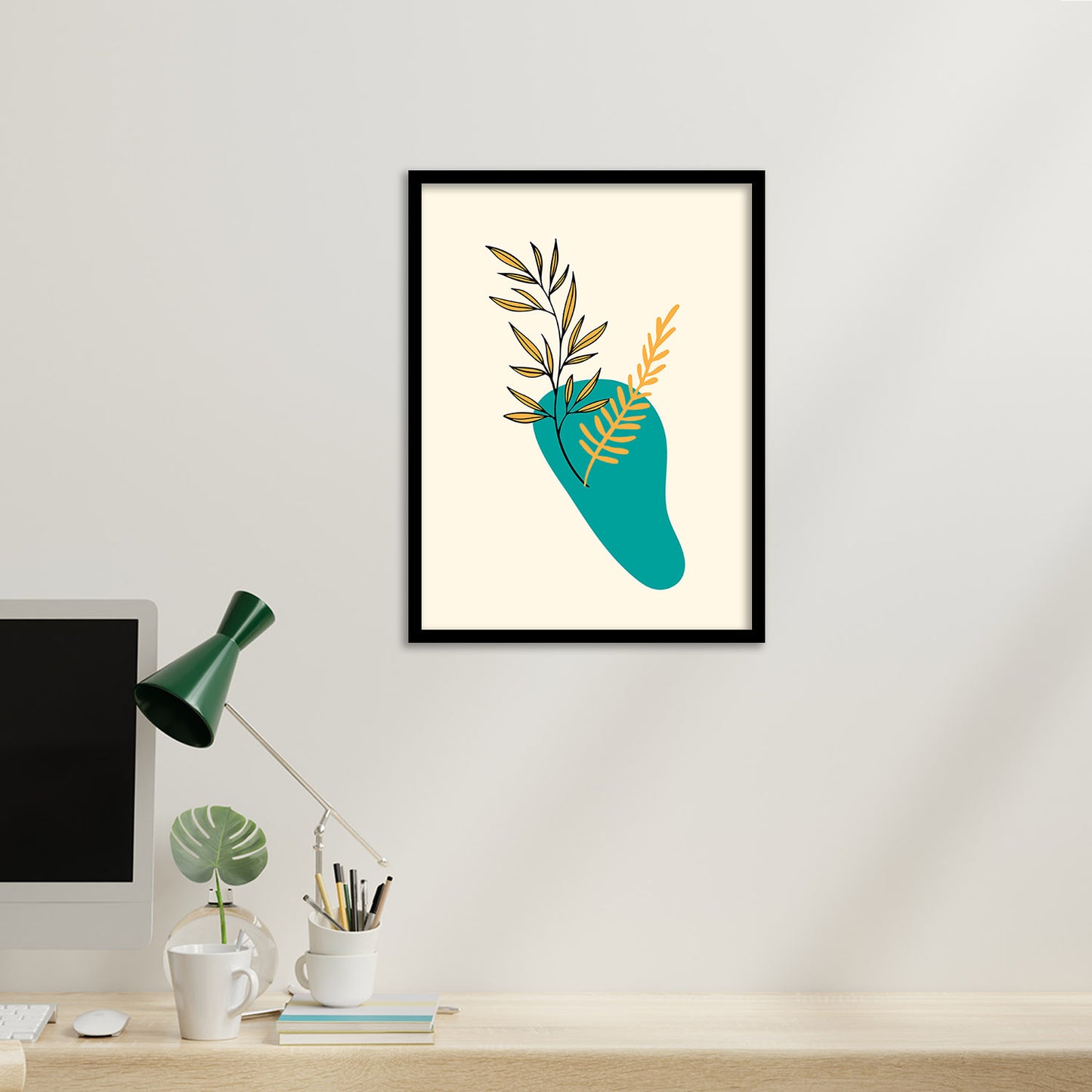 Nature Inspired Minimal Framed Poster