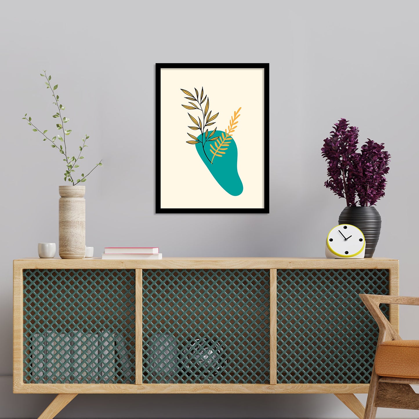 Nature Inspired Minimal Framed Poster