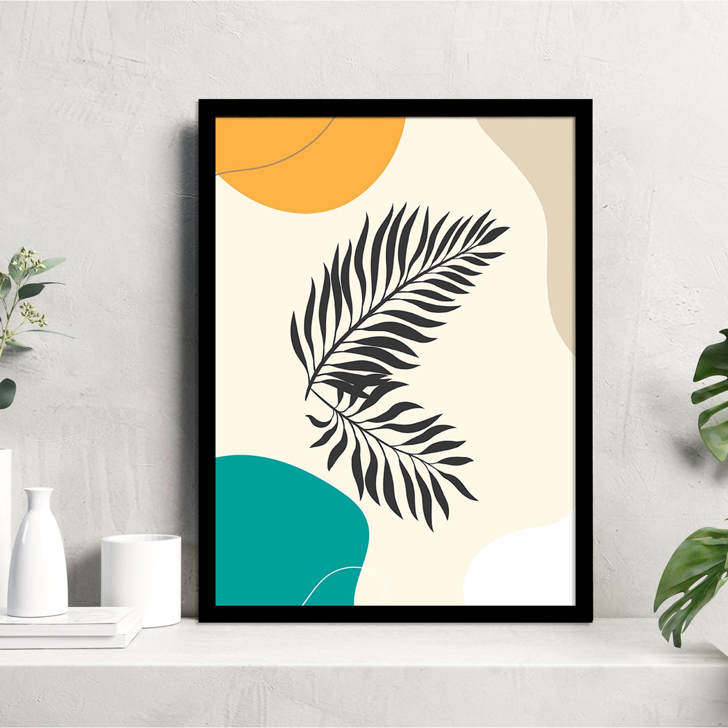 Nature-Inspired Wall Art Posters - Elegant Framed Decor for Home and Office