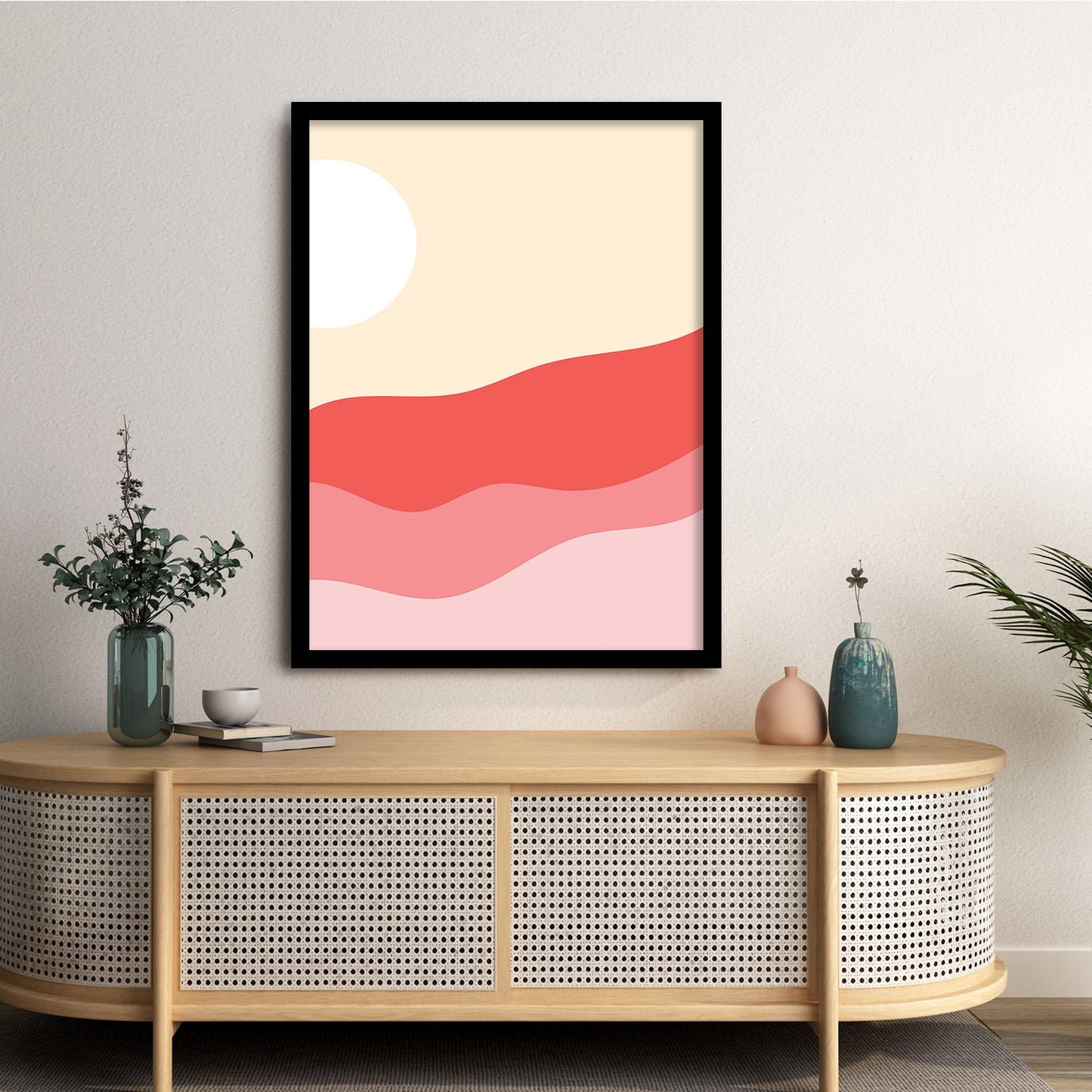 Minimalist Framed Art for Living Room Home and Office Wall Decor