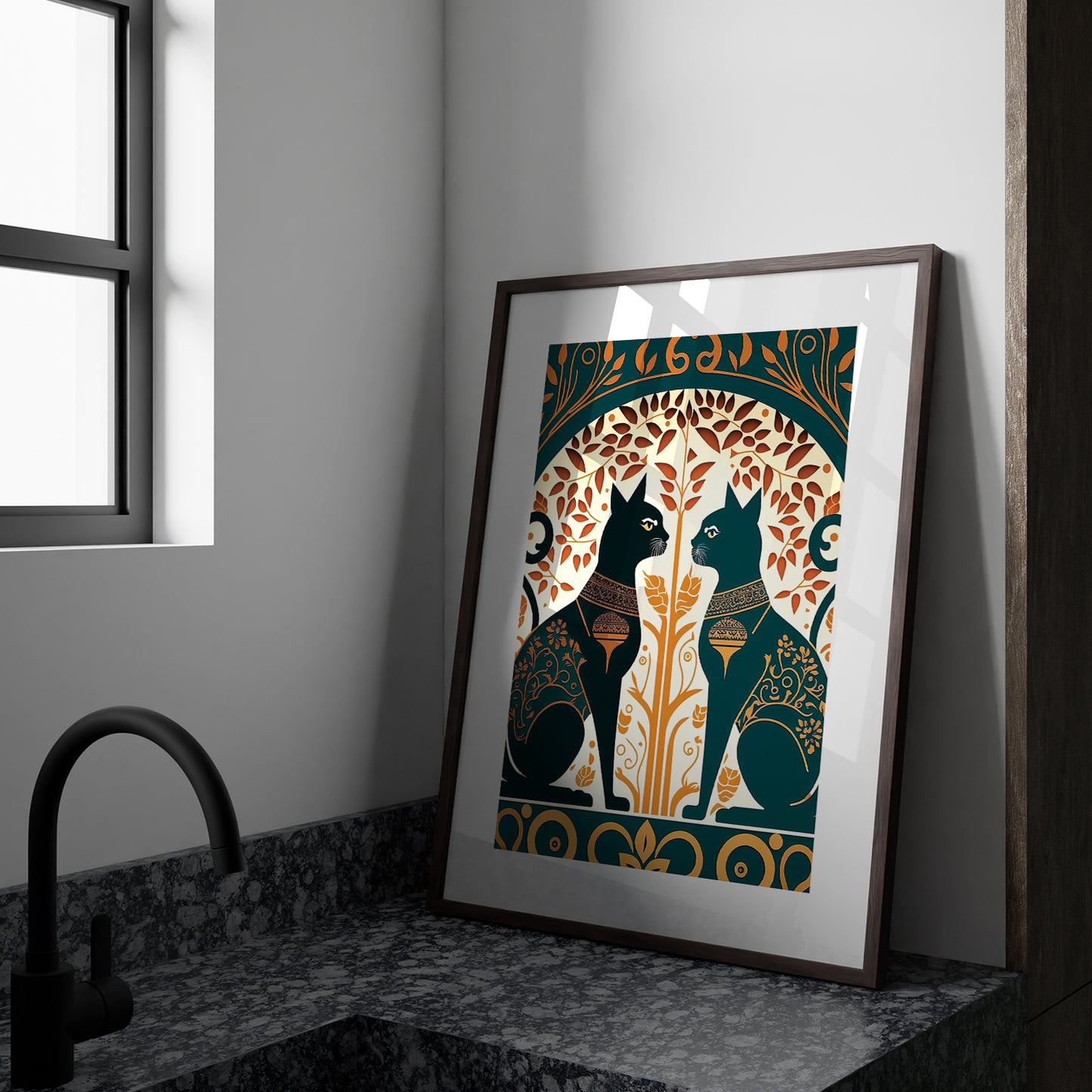 Natural Elegance: Sophisticated Framed Art for Modern Spaces