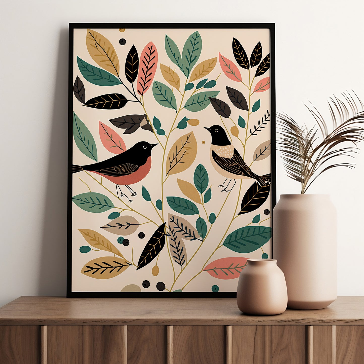 Natural Elegance: Sophisticated Framed Art for Modern Spaces