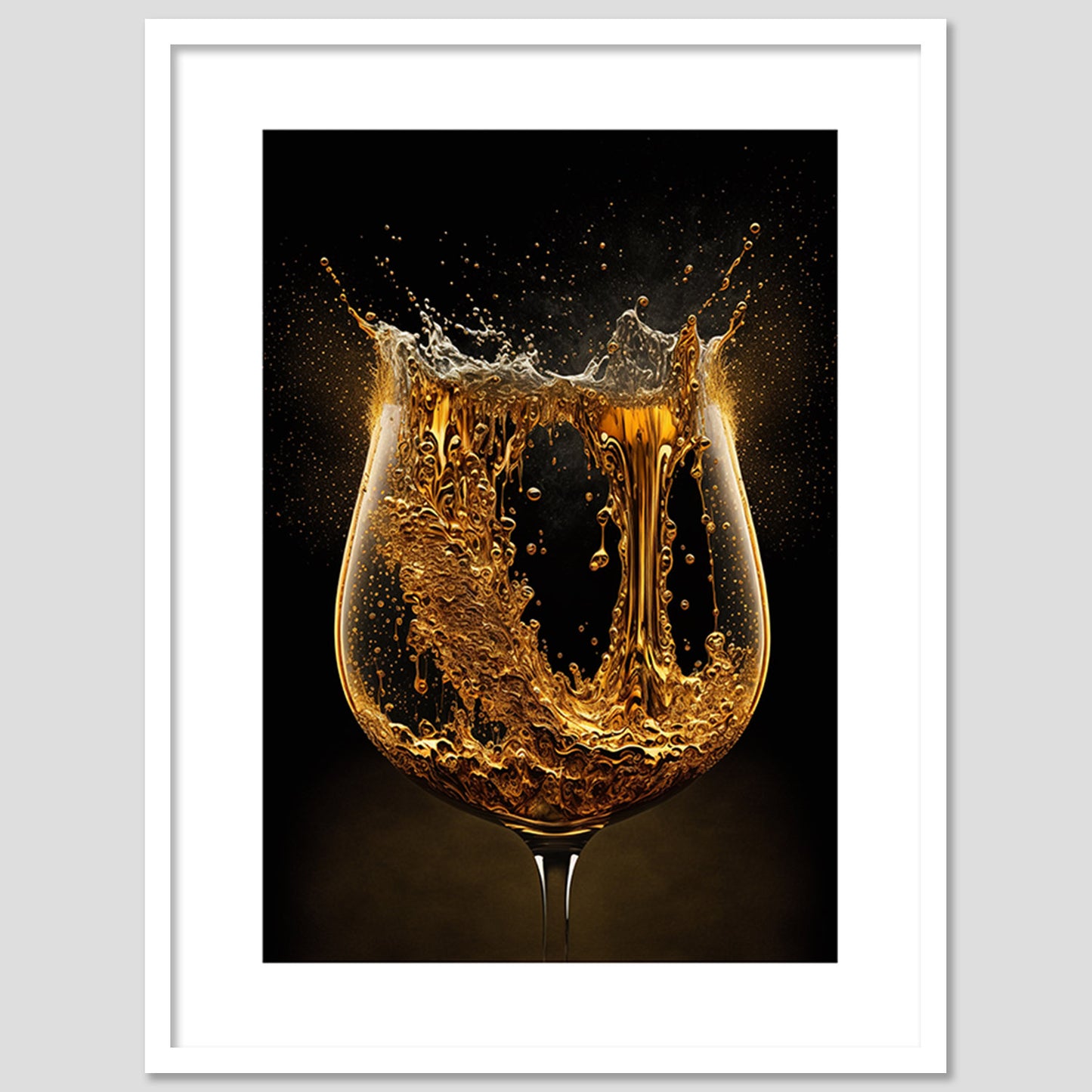 Elegant Framed Art Posters for Kitchen & Dining Room