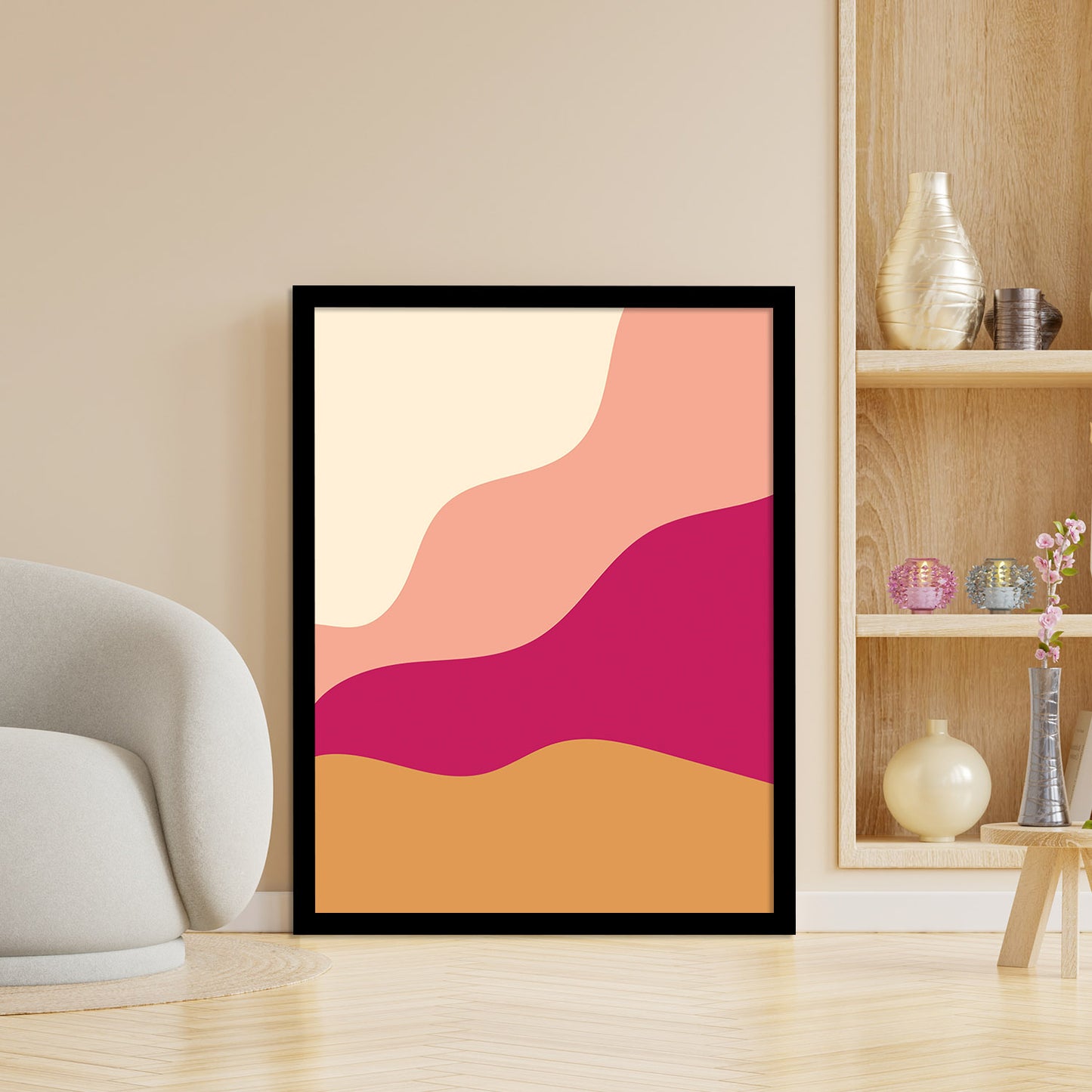 Sleek Minimalist Framed Art for Home Decor