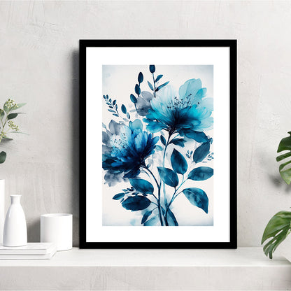 Vibrant Floral Framed Art for Home and Office Wall Decor