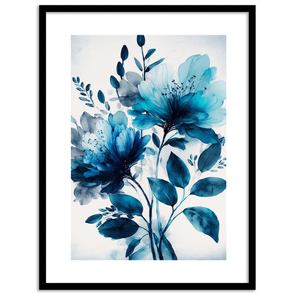 Vibrant Floral Framed Art for Home and Office Wall Decor