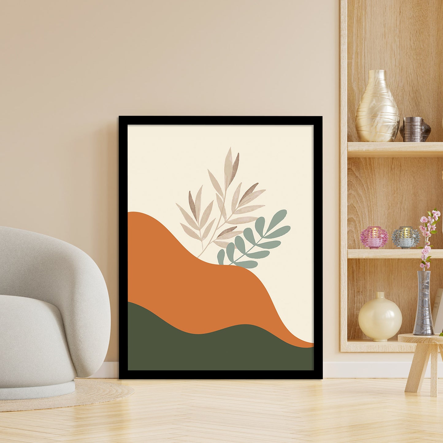 Sleek Minimalist Framed Art for Home Decor