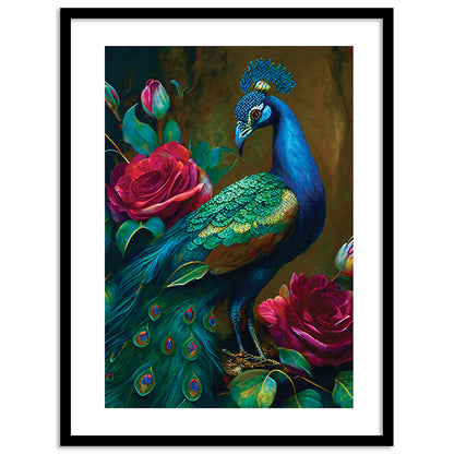 Vibrant Floral Framed Art for Home and Office Wall Decor