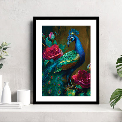 Vibrant Floral Framed Art for Home and Office Wall Decor