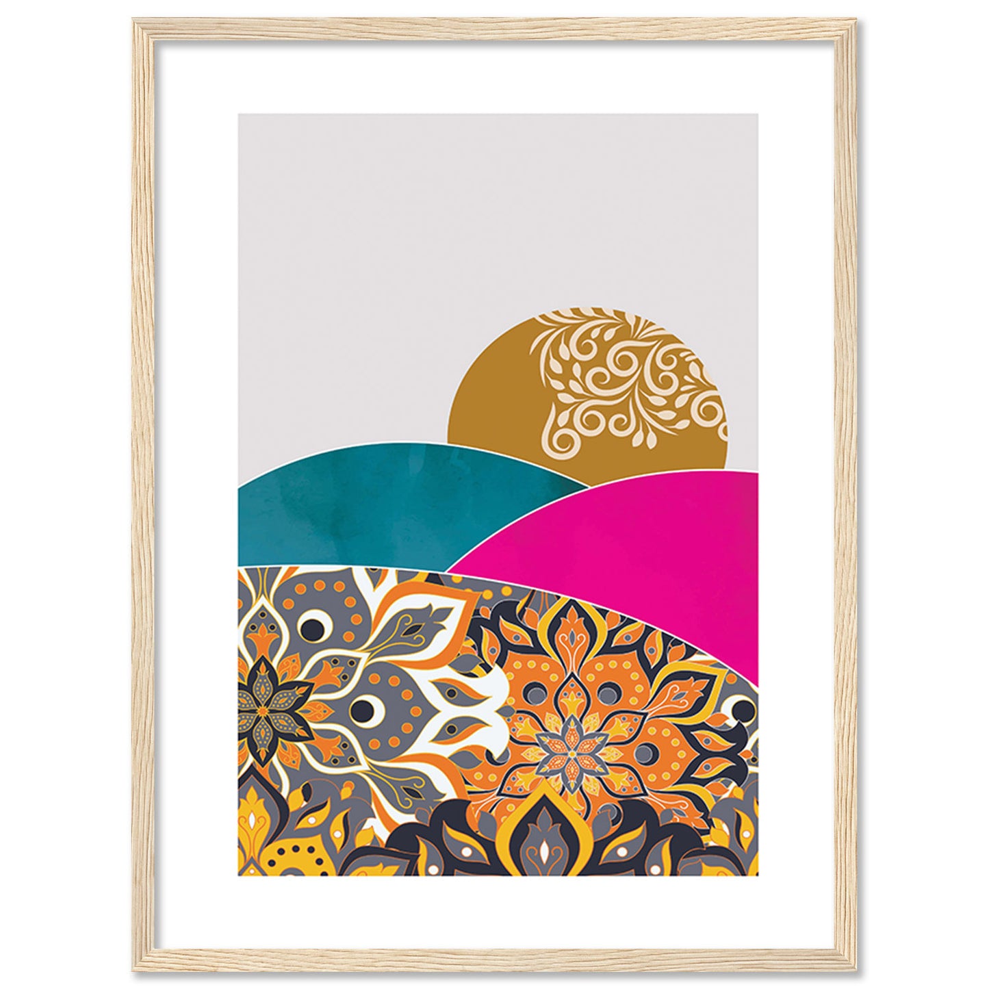 Modern Art Framed Prints for Home and Office Wall Decor