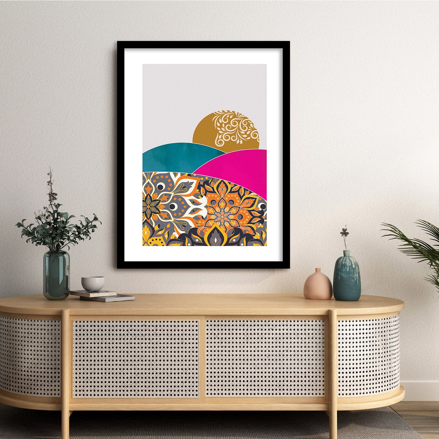 Modern Art Framed Prints for Home and Office Wall Decor