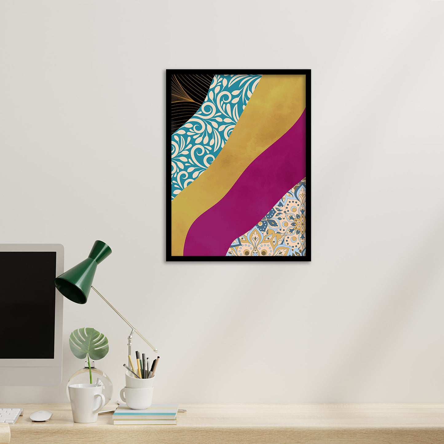 Modern Art Framed Prints for Home and Office Wall Decor