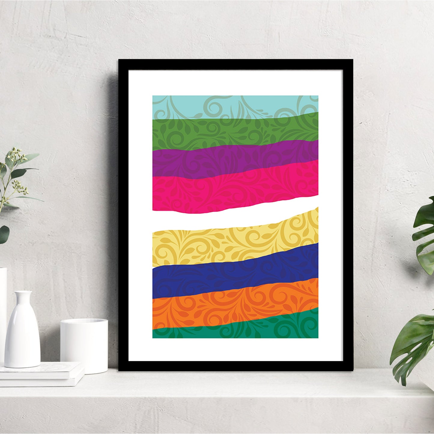 Modern Art Framed Prints for Home and Office Wall Decor