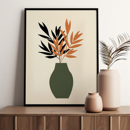 Nature-Inspired Wall Art Posters - Elegant Framed Decor for Home and Office