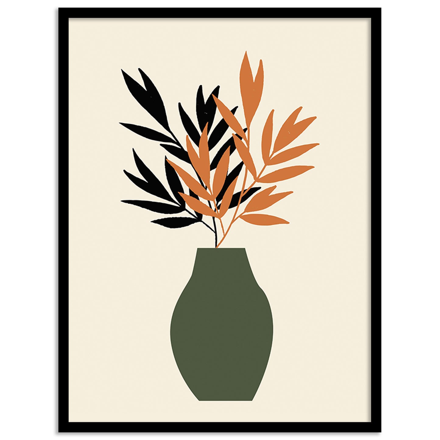 Nature-Inspired Wall Art Posters - Elegant Framed Decor for Home and Office