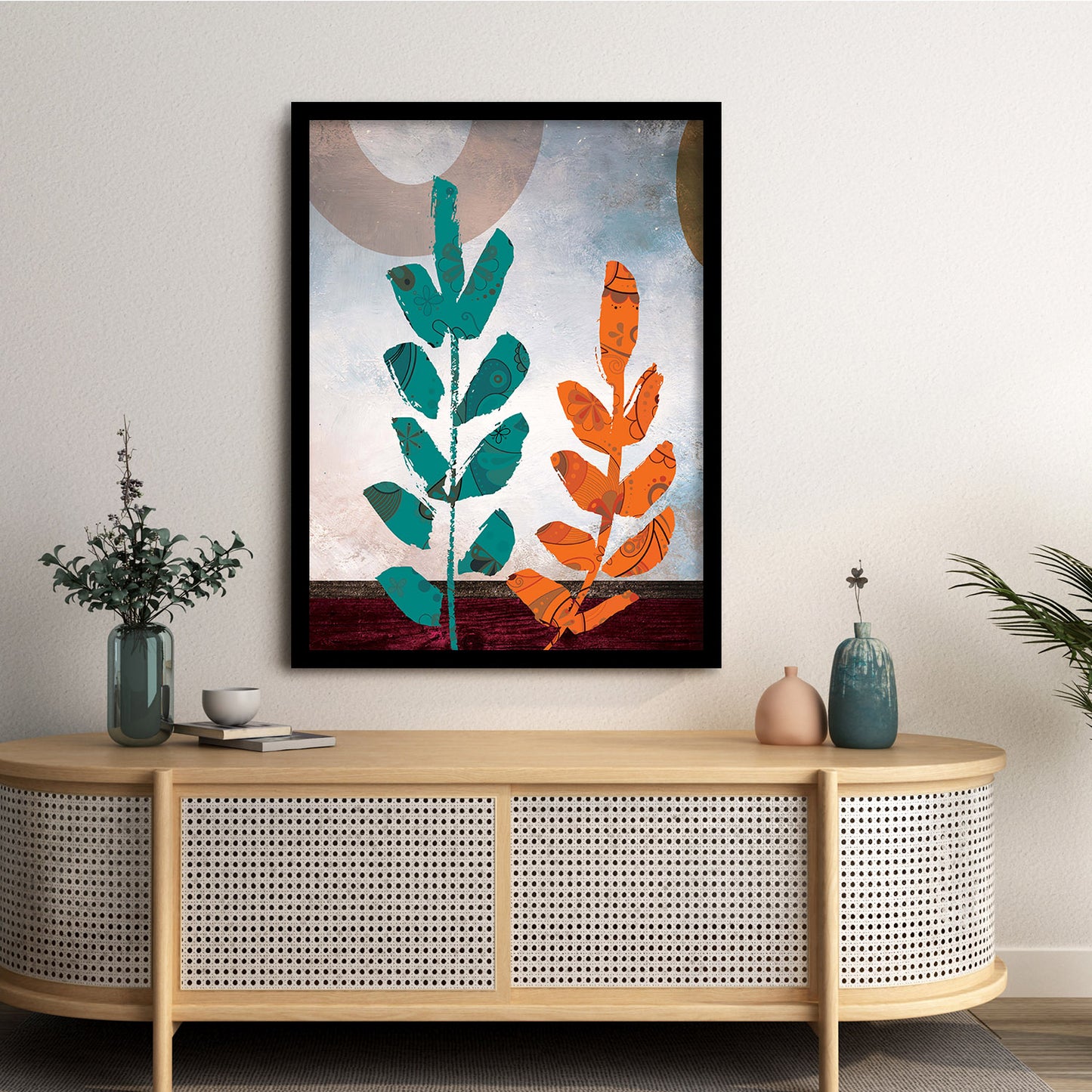 Modern Art Framed Prints for Home and Office Wall Decor