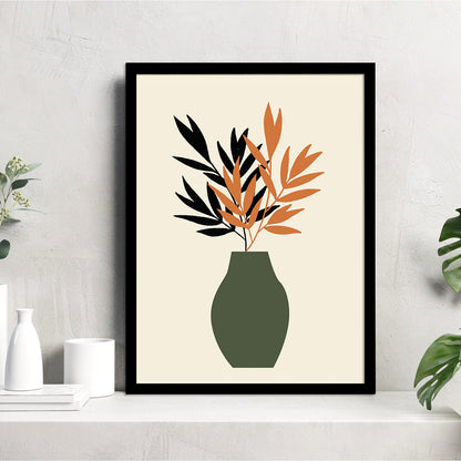 Nature-Inspired Wall Art Posters - Elegant Framed Decor for Home and Office