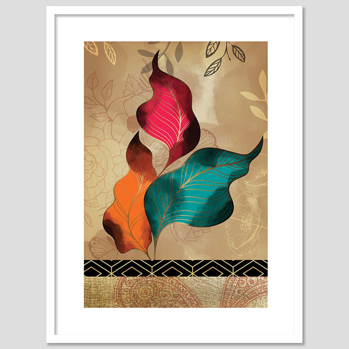 Modern Art Framed Prints for Home and Office Wall Decor