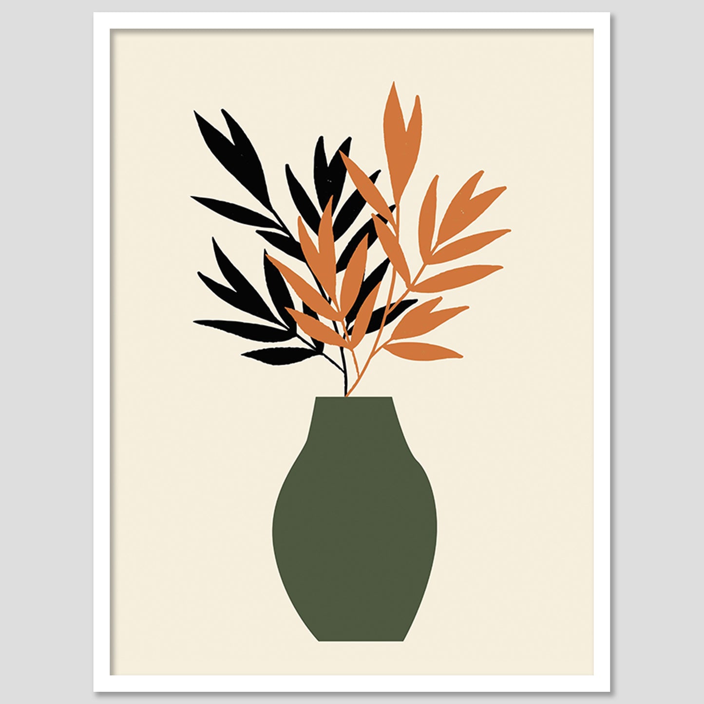 Nature-Inspired Wall Art Posters - Elegant Framed Decor for Home and Office