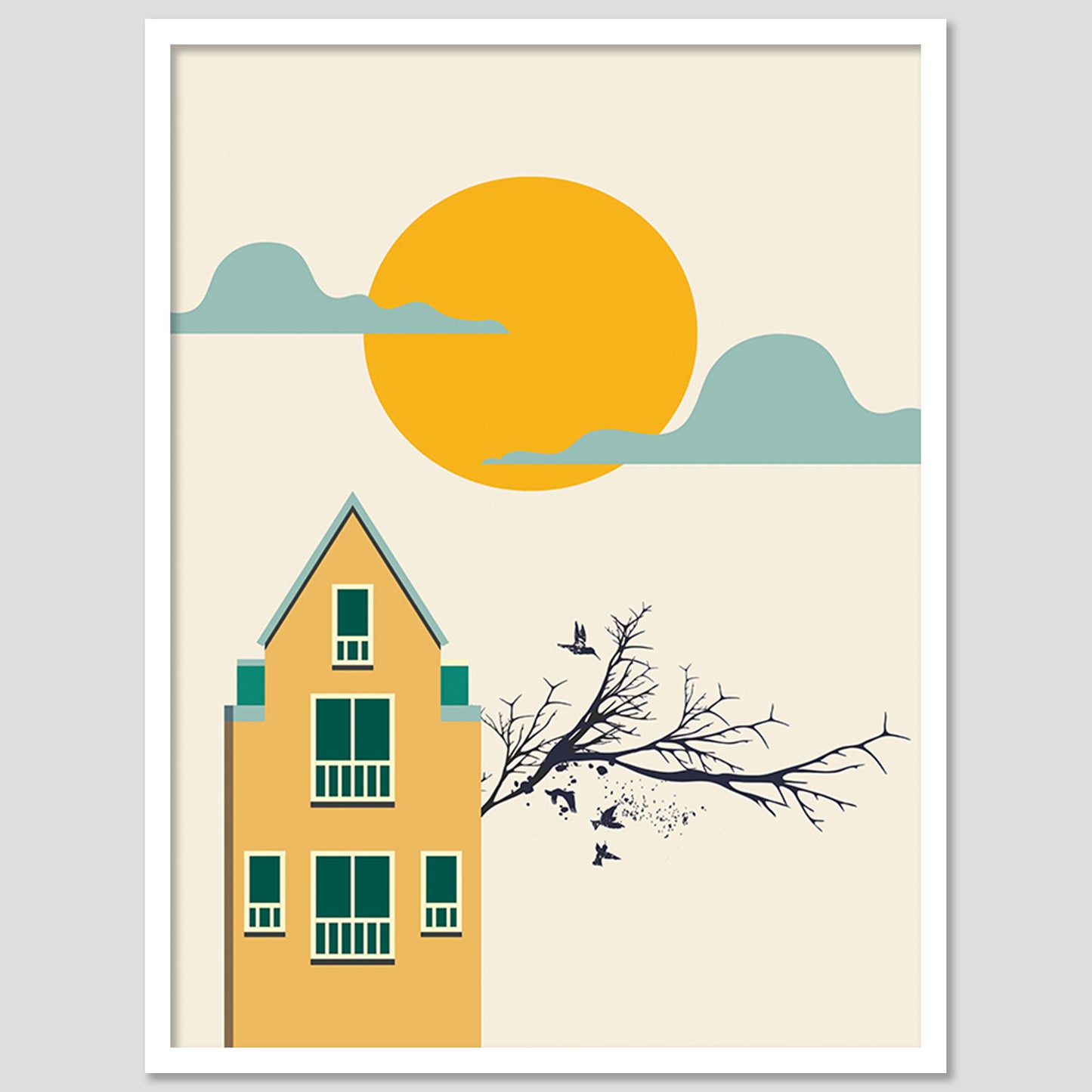 Elegant Minimal Framed Wall Art for Home and Office Decor