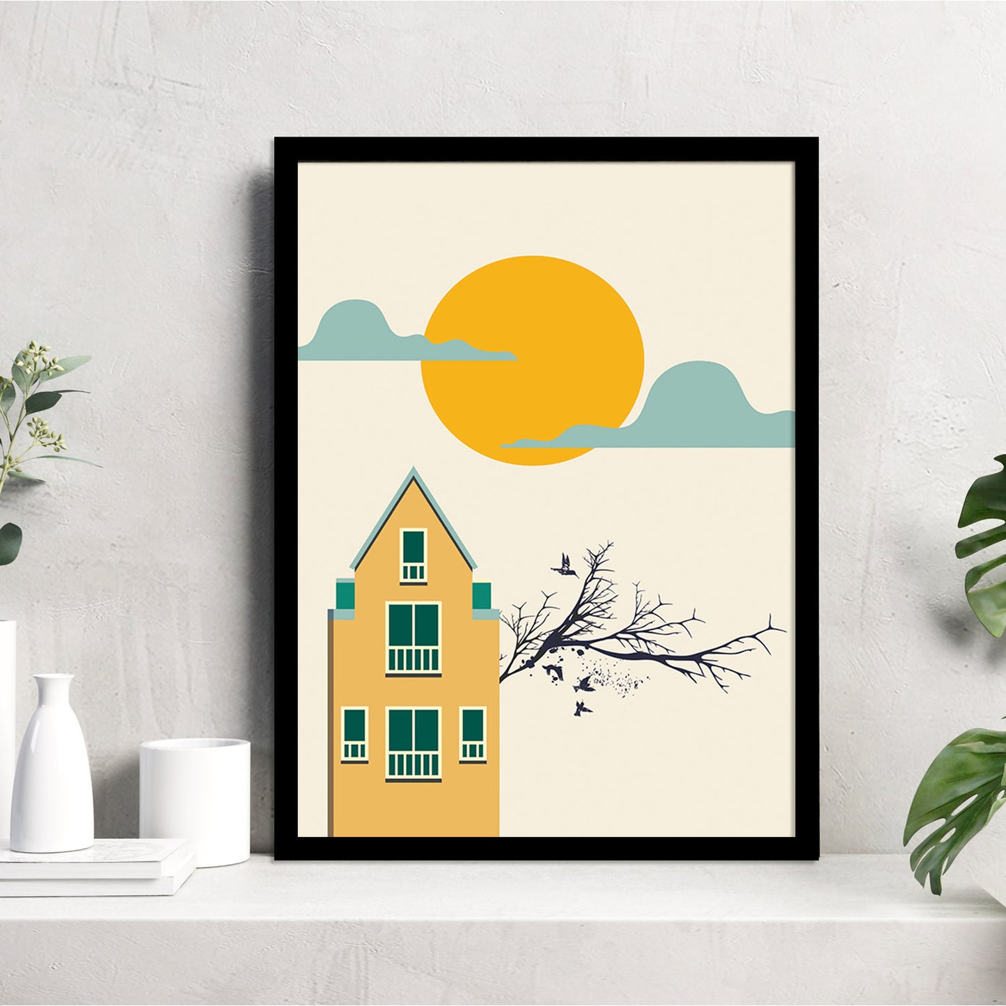 Elegant Minimal Framed Wall Art for Home and Office Decor