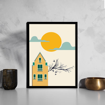 Elegant Minimal Framed Wall Art for Home and Office Decor