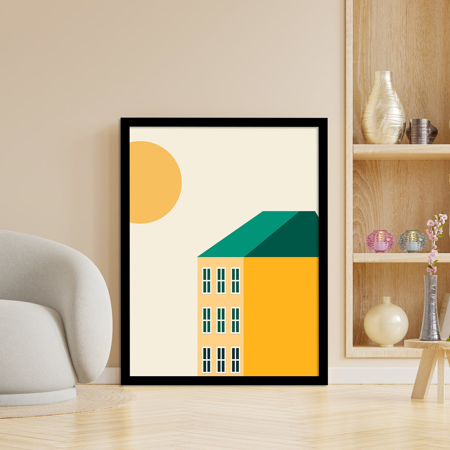 Elegant Minimal Framed Wall Art for Home and Office Decor