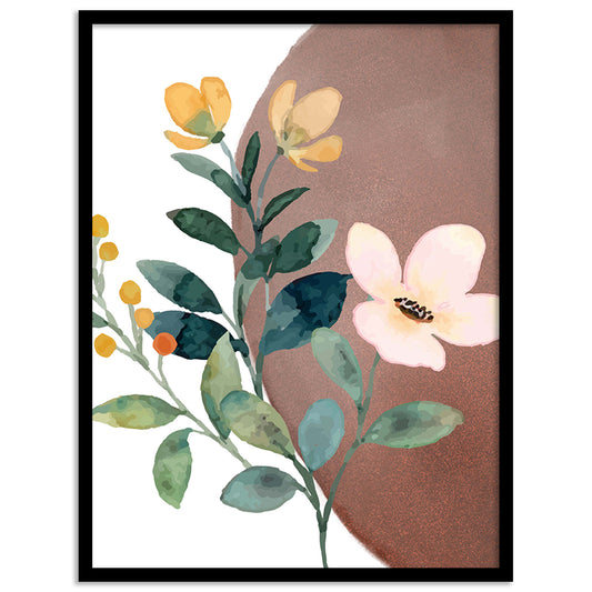 Floral Finesse: Elegant Framed Wall Art for Sophisticated Interiors