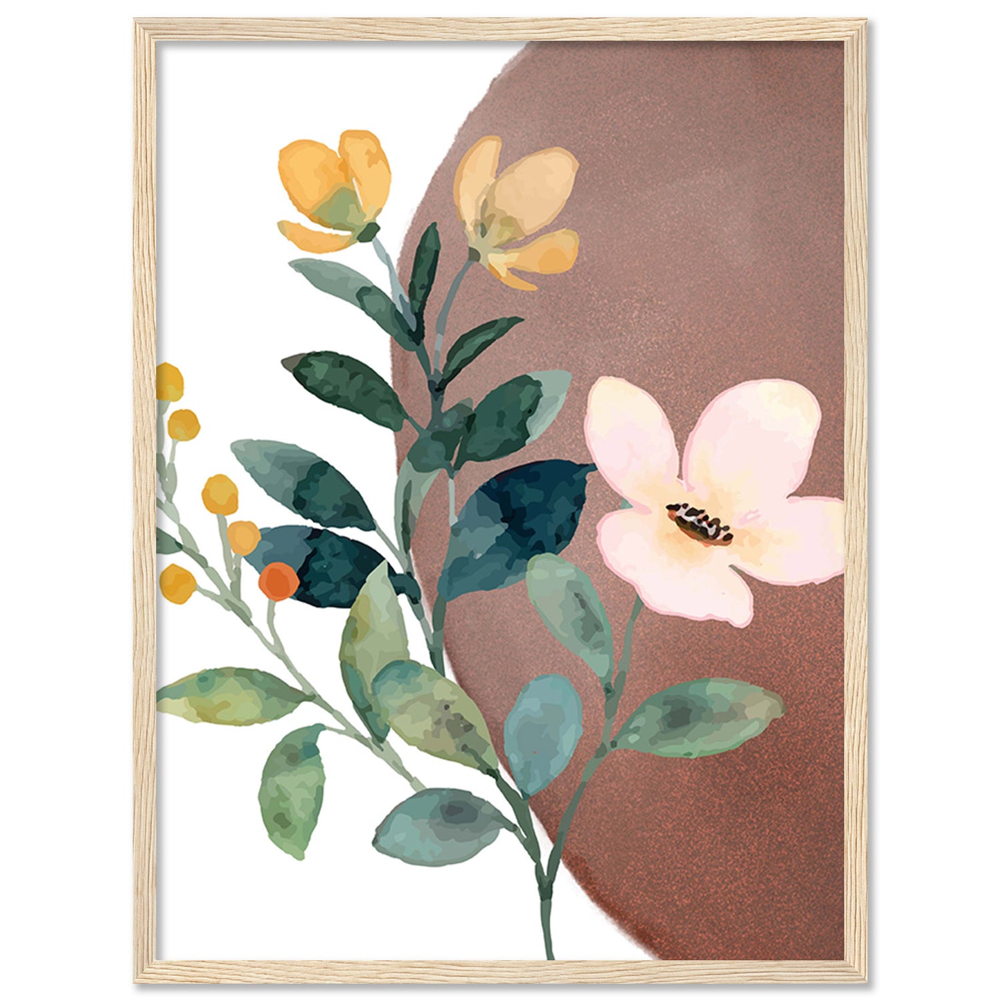 Floral Finesse: Elegant Framed Wall Art for Sophisticated Interiors