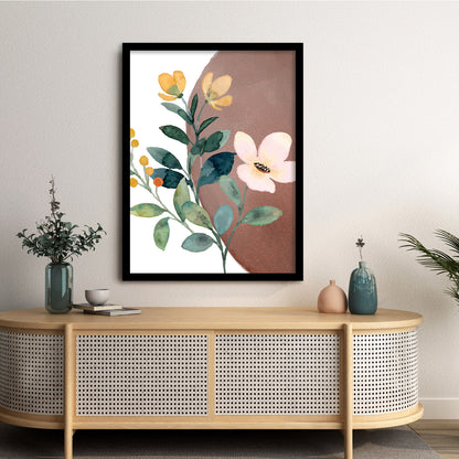 Floral Finesse: Elegant Framed Wall Art for Sophisticated Interiors