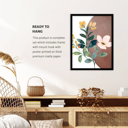 Floral Finesse: Elegant Framed Wall Art for Sophisticated Interiors