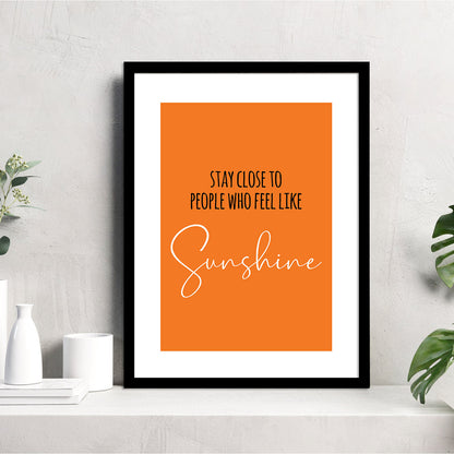 Motivational Quotes Poster with Frame