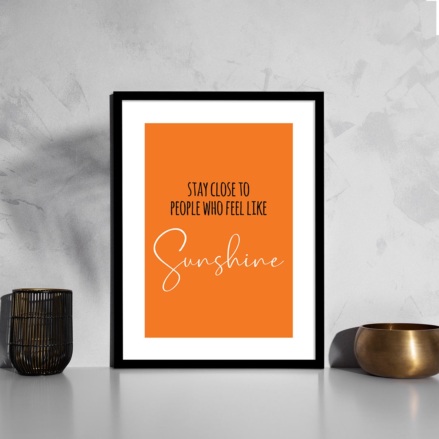 Motivational Quotes Poster with Frame