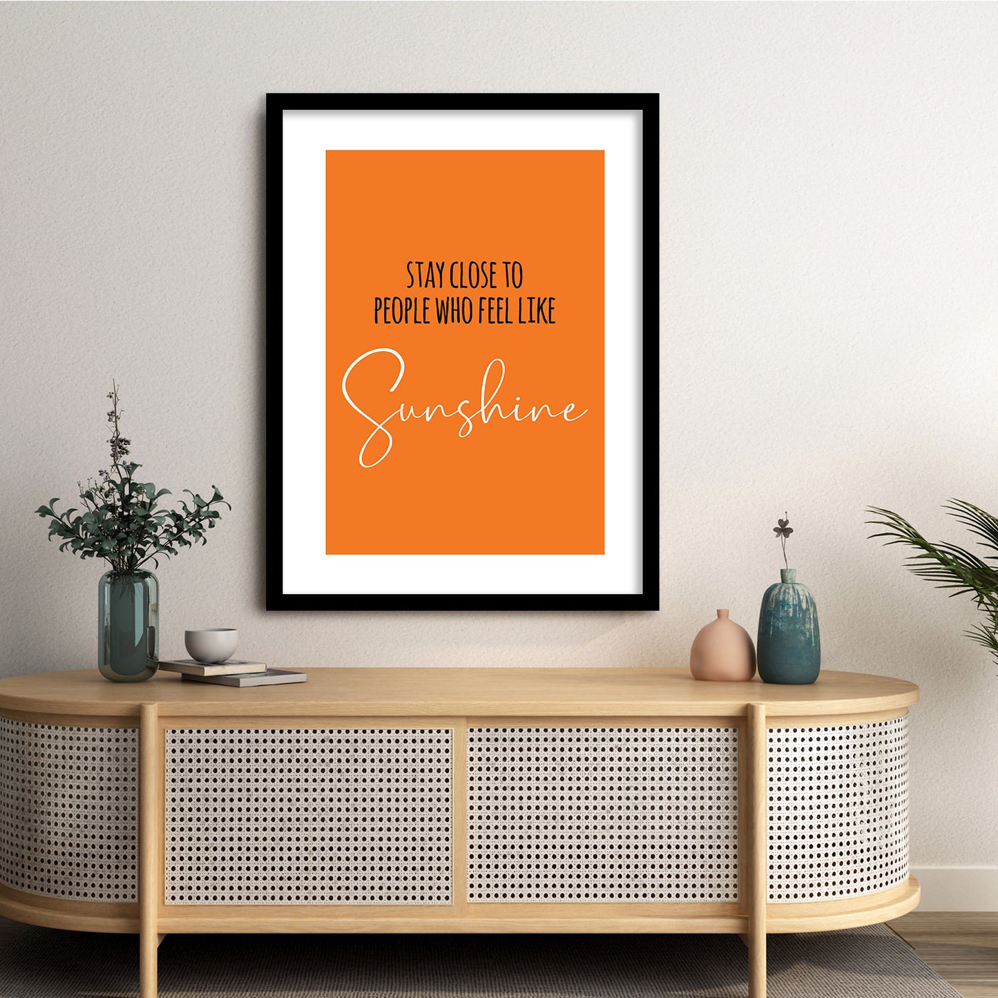 Motivational Quotes Poster with Frame