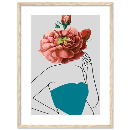 Graceful Floral Modern Art for Home and Office Wall Decor