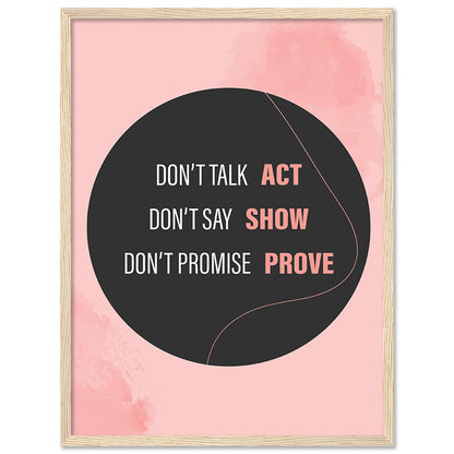 Positive Quotes Poster with Frame