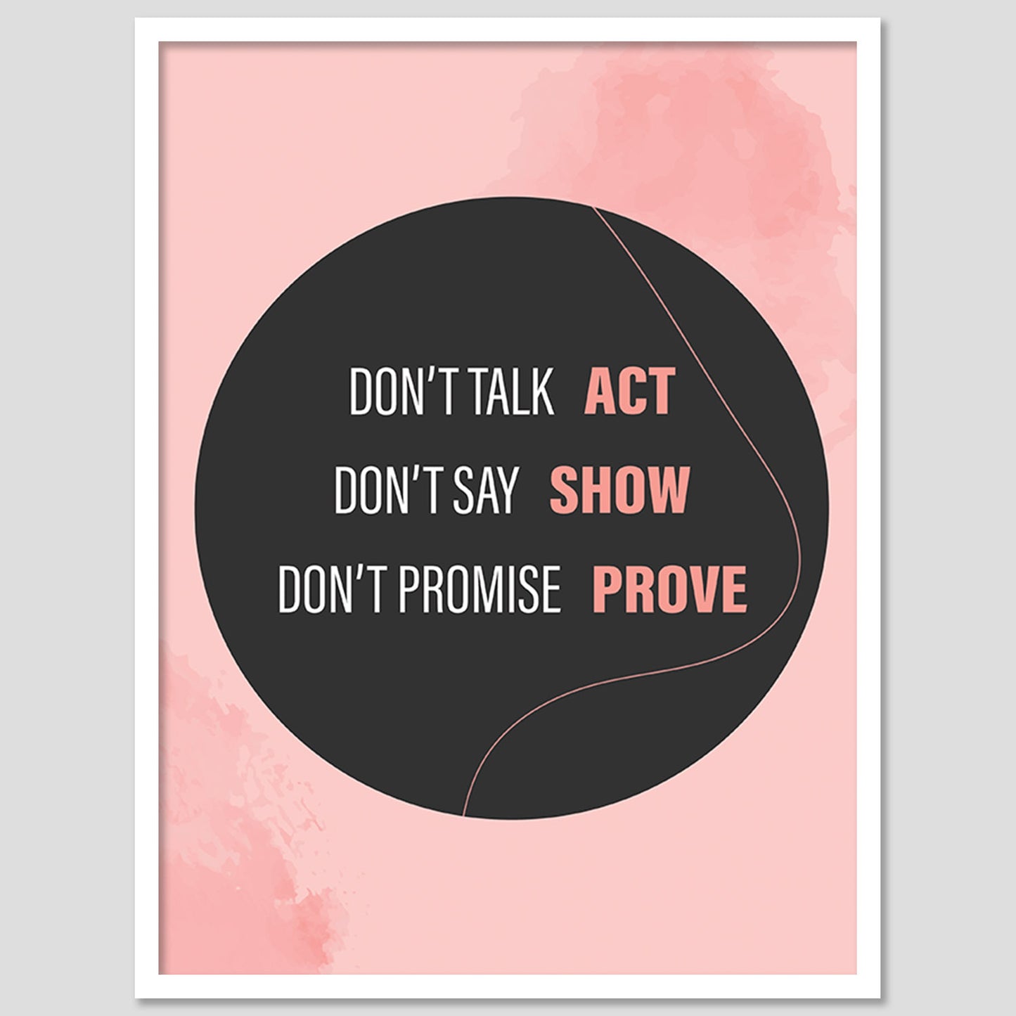 Positive Quotes Poster with Frame