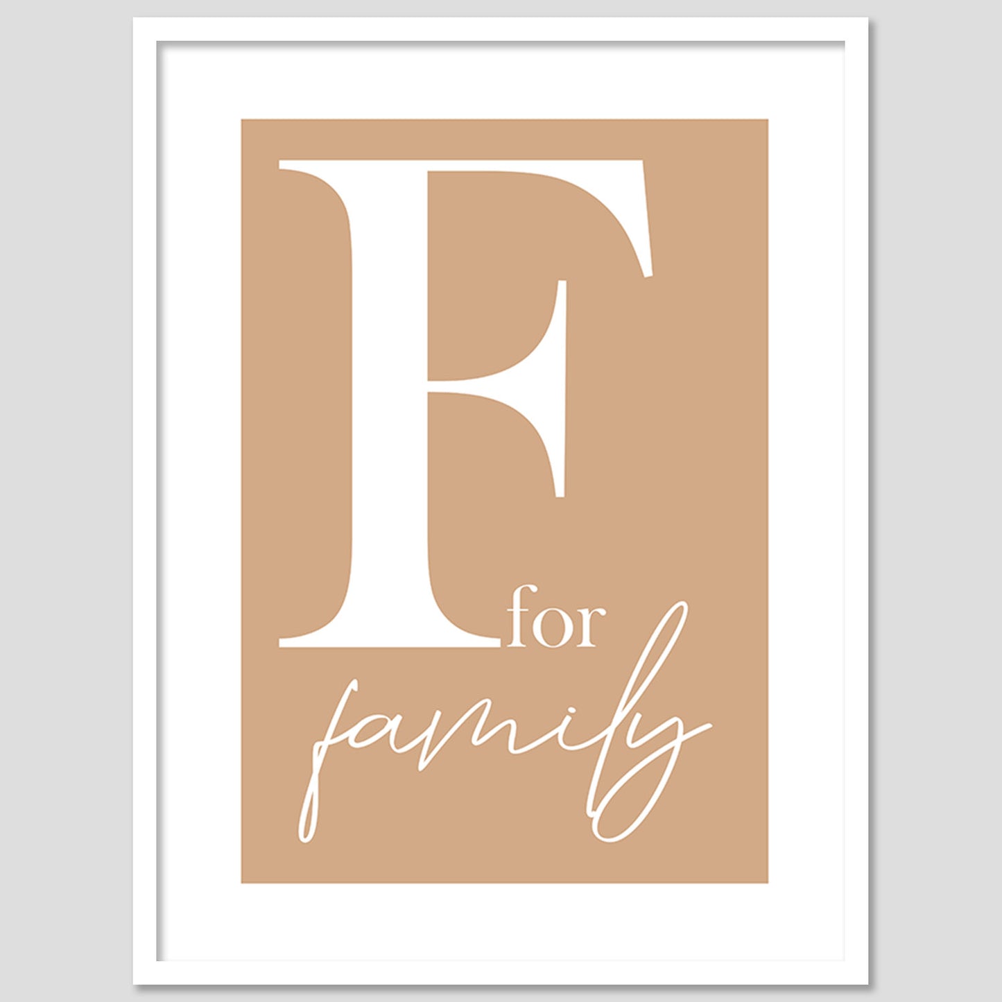 Family Motivational Quotes Poster with Frame