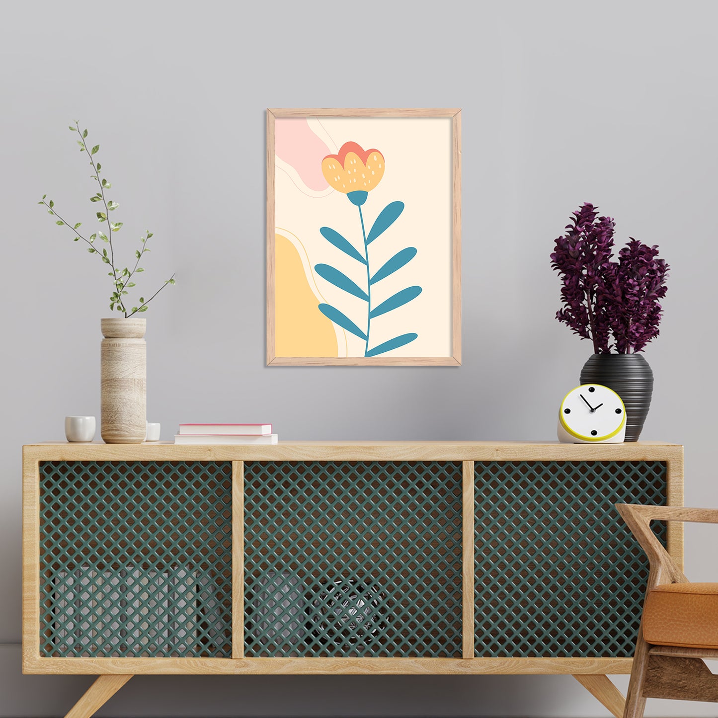 Nature Inspired Framed Art Posters for Home and Office Wall Decor