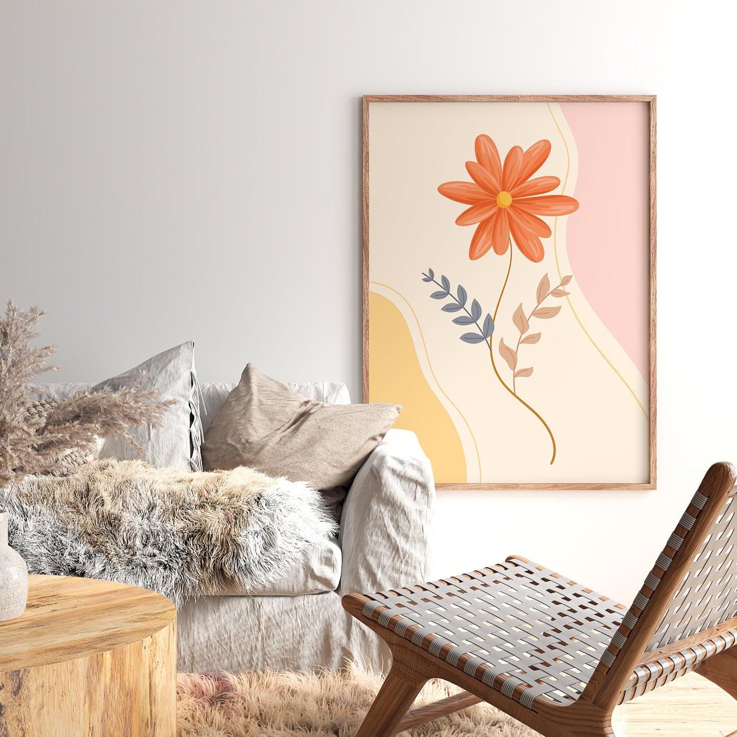 Nature Inspired Framed Art Posters for Home and Office Wall Decor