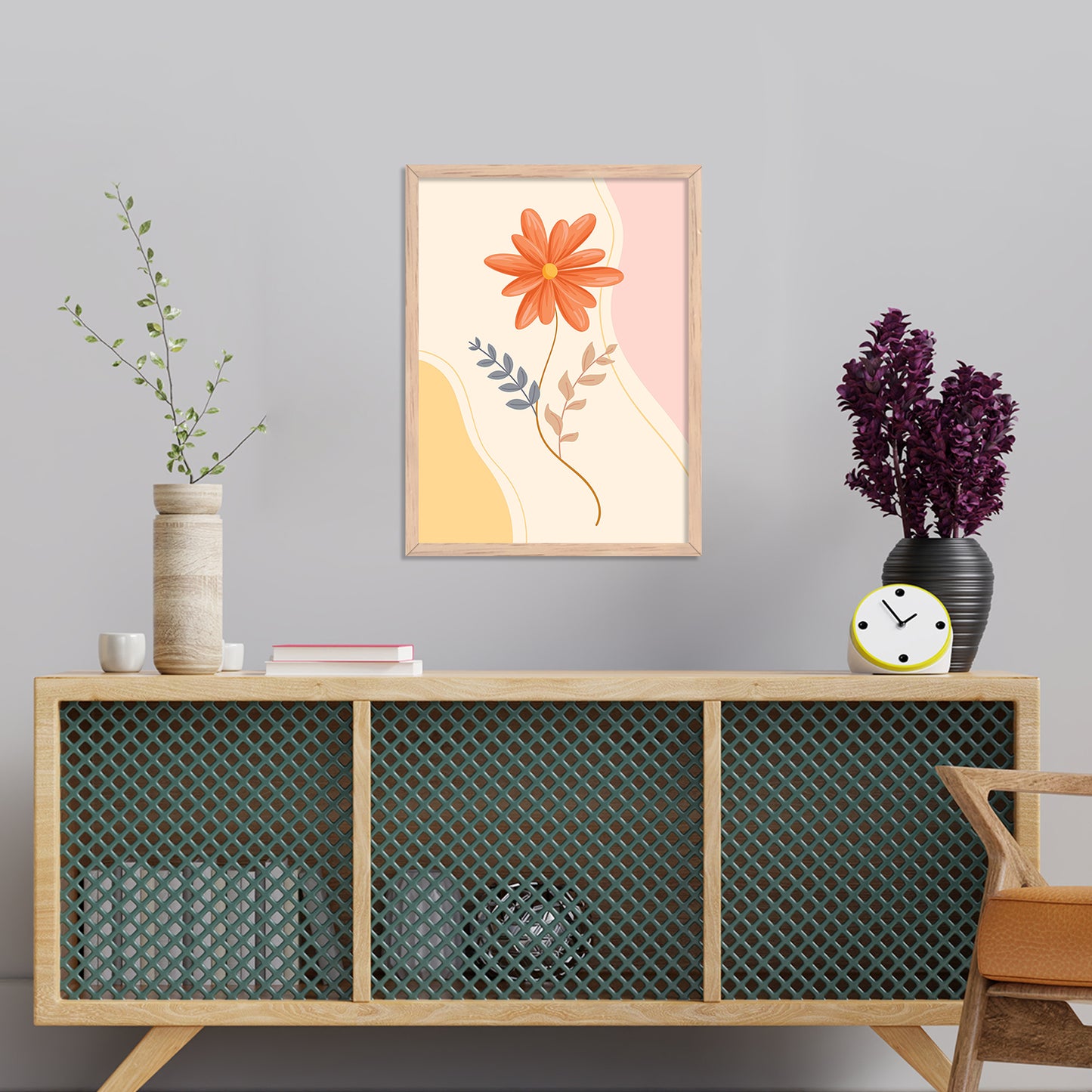 Nature Inspired Framed Art Posters for Home and Office Wall Decor