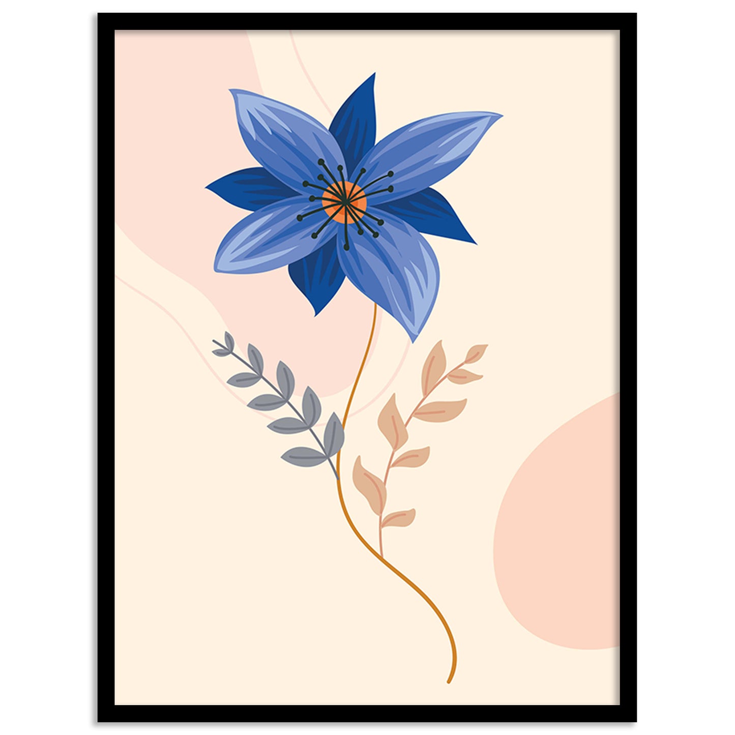 Nature Inspired Framed Art Posters for Home and Office Wall Decor