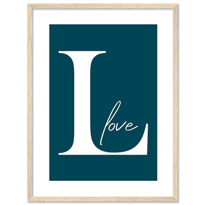 Love Motivational Quotes Poster with Frame