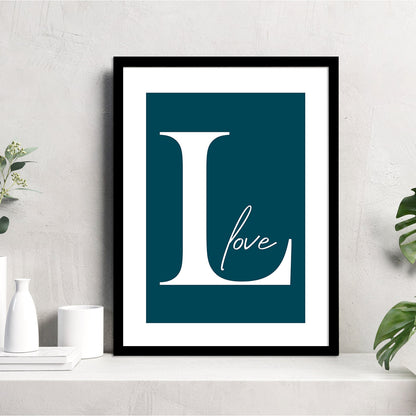 Love Motivational Quotes Poster with Frame