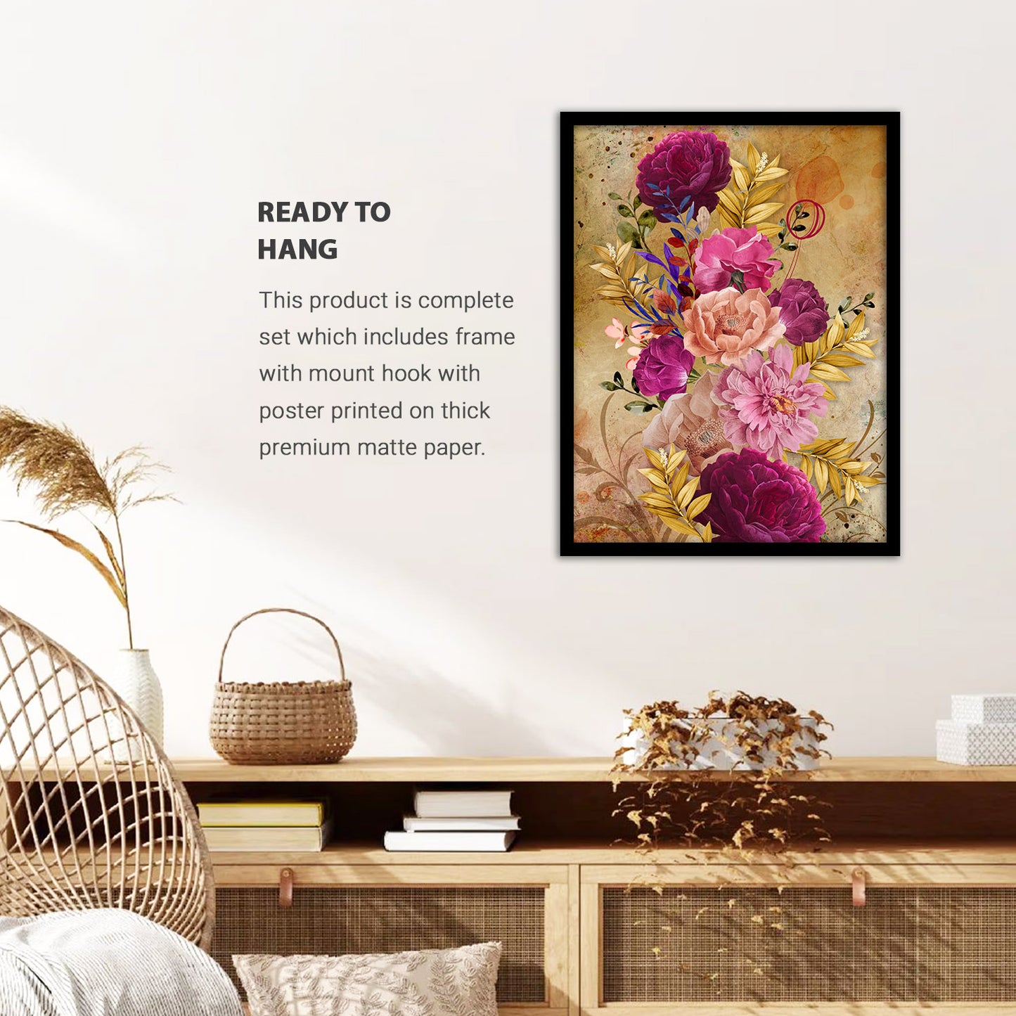 Captivating Framed Floral Art for Wall Decor