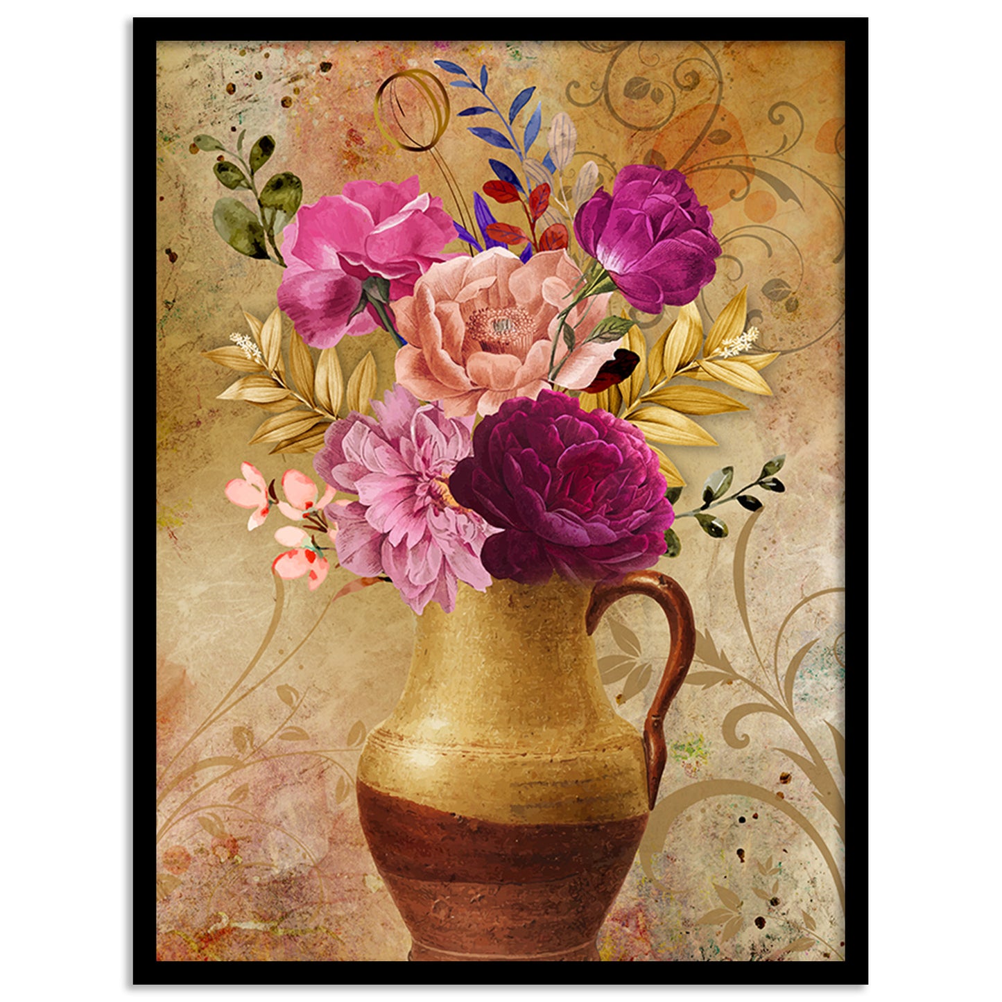 Captivating Framed Floral Art for Wall Decor